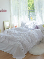 Gathered Ruffle Seersucker Bedding Set original reference image 19