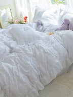 Gathered Ruffle Seersucker Bedding Set original reference image 20