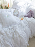 Gathered Ruffle Seersucker Bedding Set original reference image 24