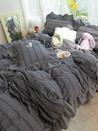 Gathered Ruffle Seersucker Bedding Set original reference image 30