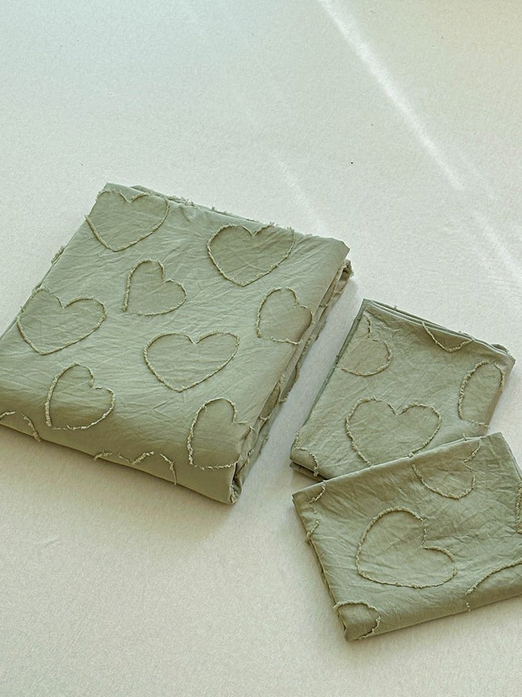 Heartline Clip-Jacquard Bedding Set original reference image 8