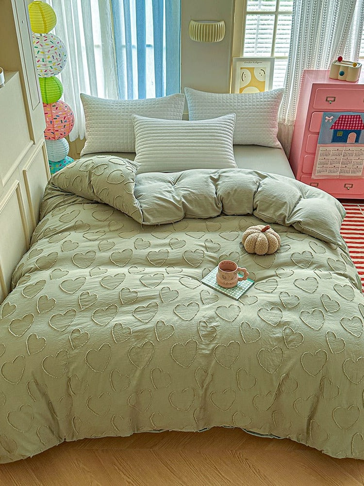 Heartline Clip-Jacquard Bedding Set original reference image 9