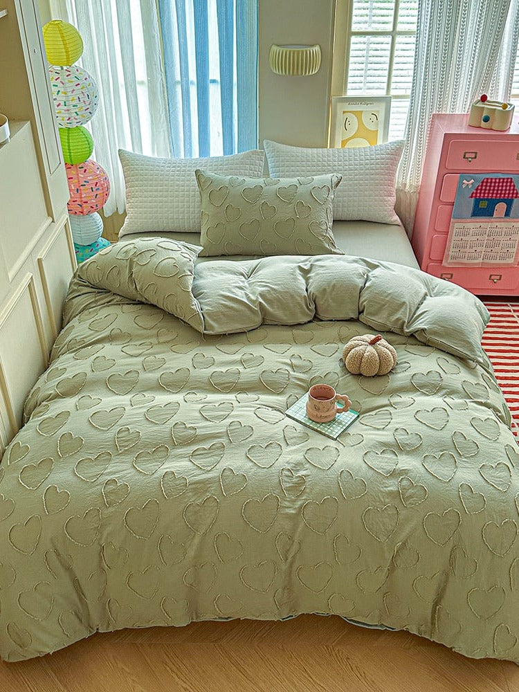 Heartline Clip-Jacquard Bedding Set original reference image 10