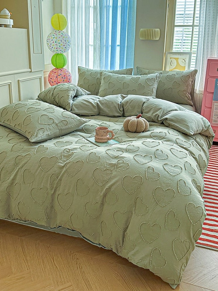 Heartline Clip-Jacquard Bedding Set original reference image 11