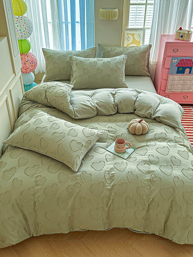 Heartline Clip-Jacquard Bedding Set original reference image 12