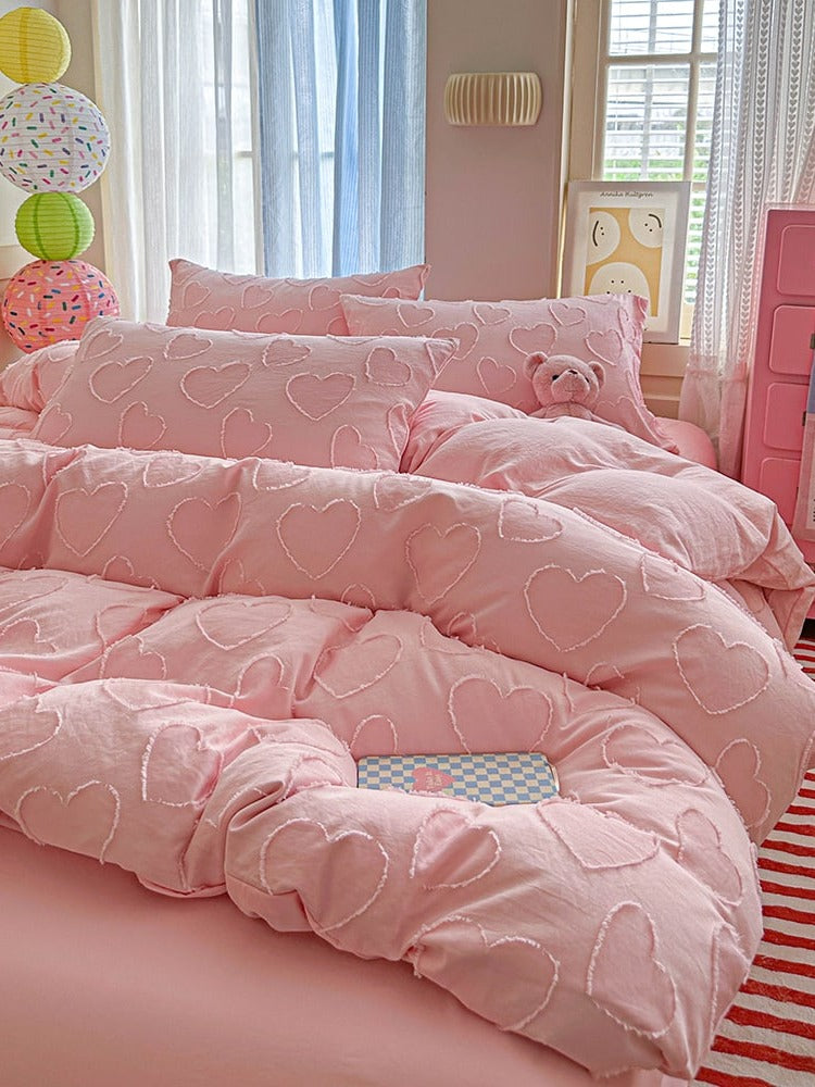Heartline Clip-Jacquard Bedding Set original reference image 19