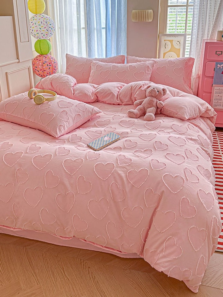 Heartline Clip-Jacquard Bedding Set original reference image 21