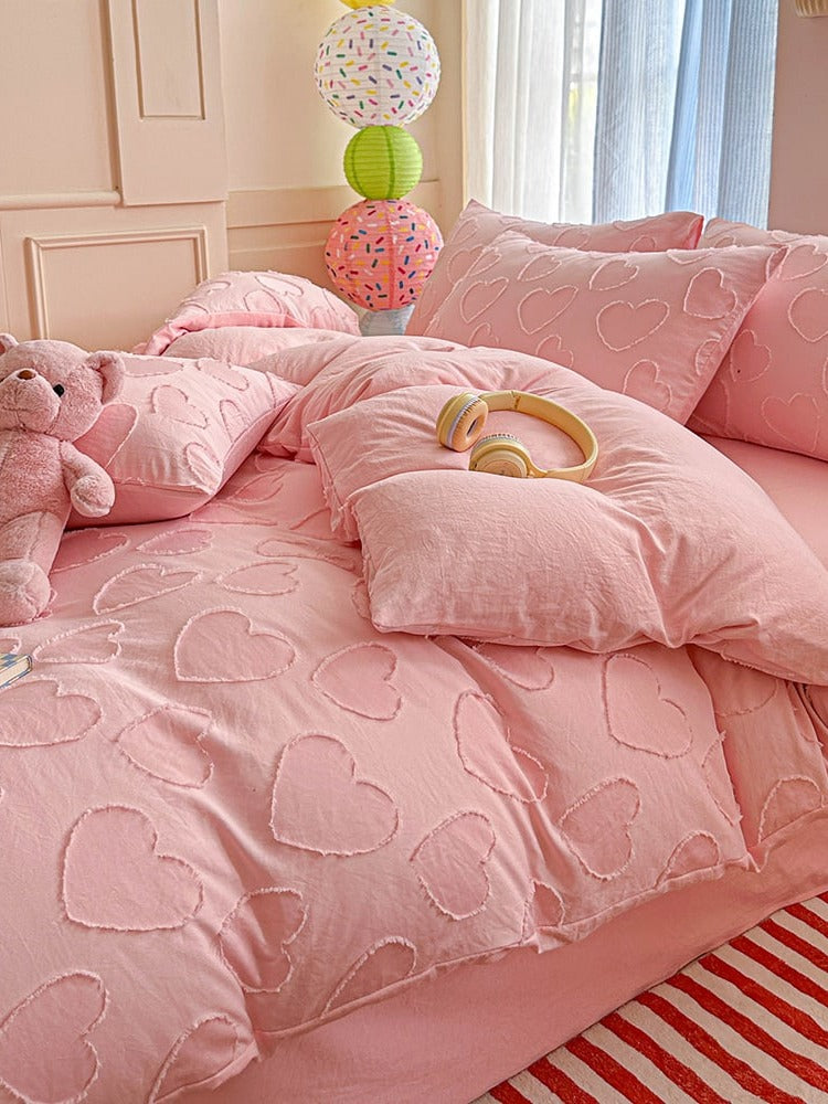 Heartline Clip-Jacquard Bedding Set original reference image 23