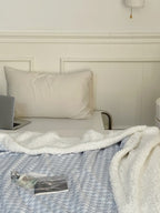 Houndstooth Sherpa Throw Blanket original reference image 13