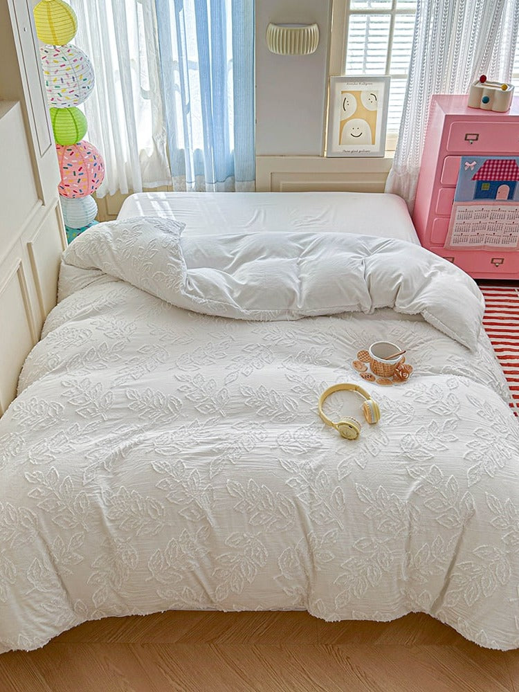 Leafwork Clip-Jacquard Bedding Set original reference image 10