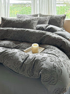 Leafwork Clip-Jacquard Bedding Set original reference image 19