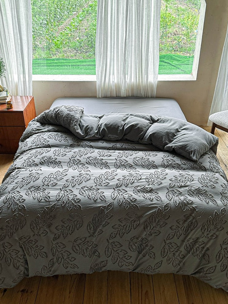 Leafwork Clip-Jacquard Bedding Set original reference image 20