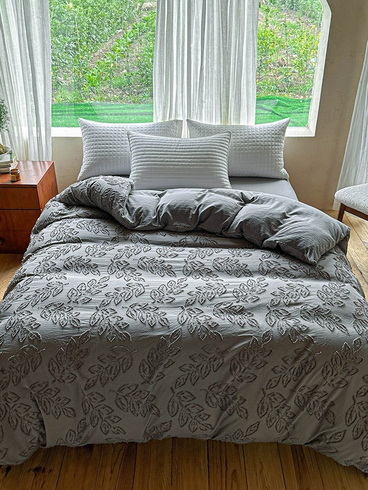 Leafwork Clip-Jacquard Bedding Set original reference image 21