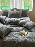 Leafwork Clip-Jacquard Bedding Set original reference image 22
