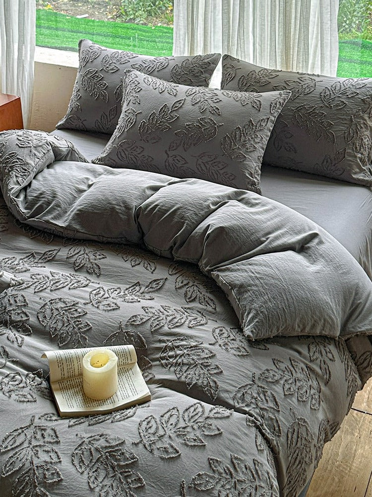 Leafwork Clip-Jacquard Bedding Set original reference image 23