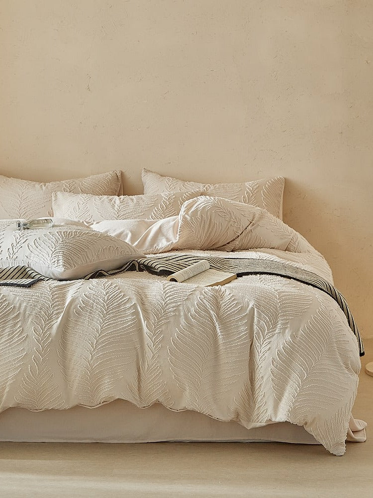 Leafwork Clip-Jacquard Bedding Set original reference image 28