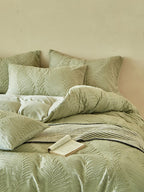 Leafwork Clip-Jacquard Bedding Set original reference image 41