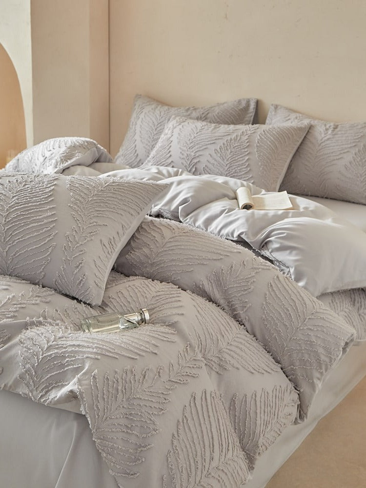 Leafwork Clip-Jacquard Bedding Set original reference image 43