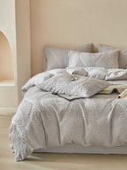 Leafwork Clip-Jacquard Bedding Set original reference image 45