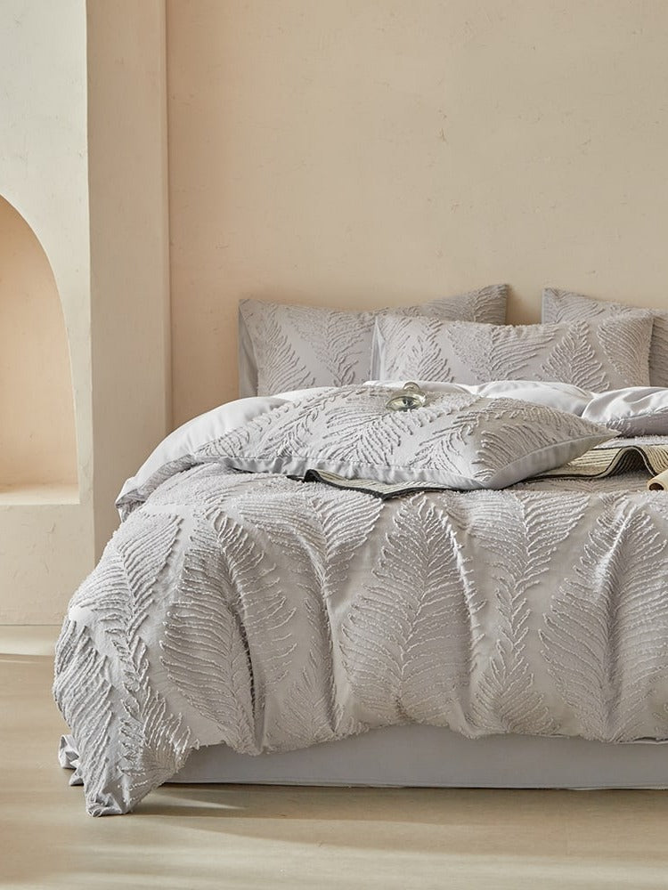 Leafwork Clip-Jacquard Bedding Set original reference image 46