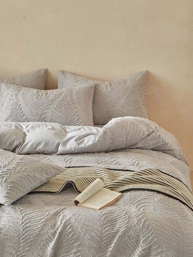 Leafwork Clip-Jacquard Bedding Set original reference image 47