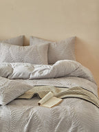 Leafwork Clip-Jacquard Bedding Set original reference image 47