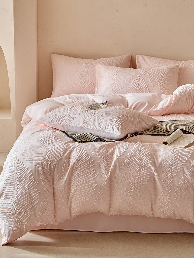 Leafwork Clip-Jacquard Bedding Set original reference image 51