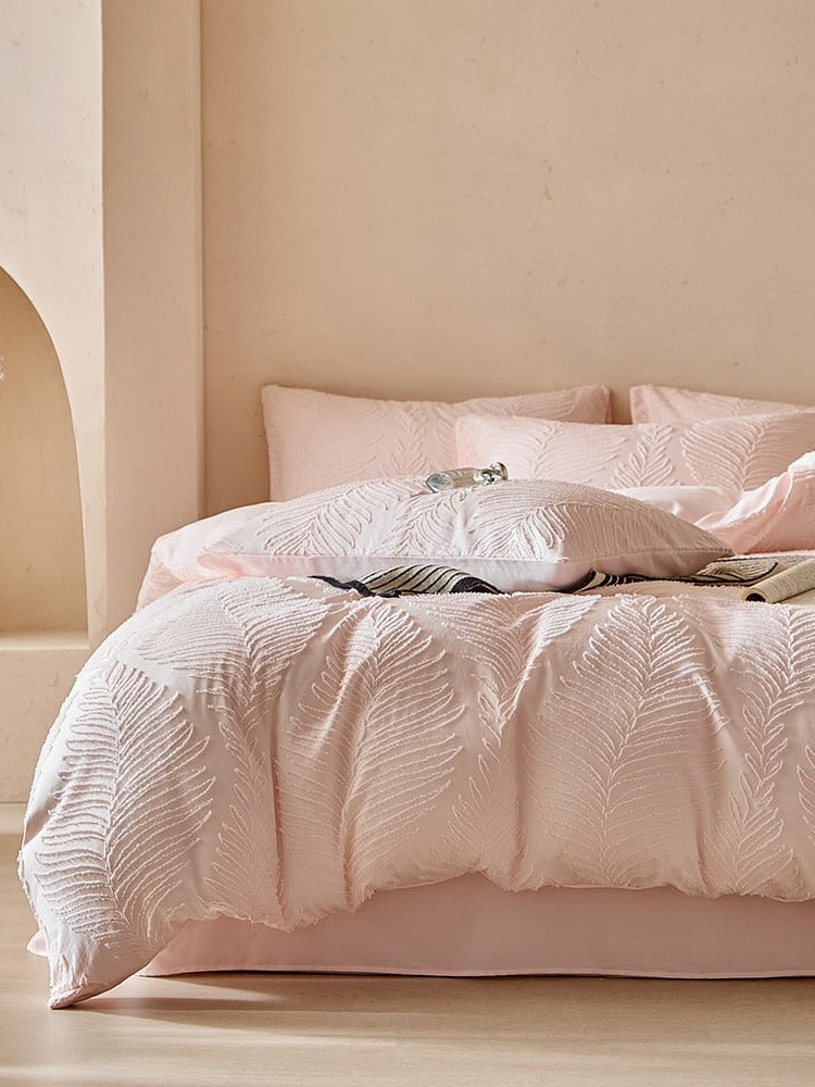 Leafwork Clip-Jacquard Bedding Set original reference image 52