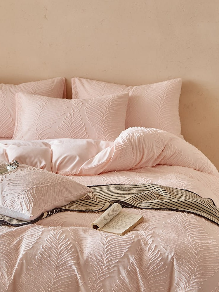 Leafwork Clip-Jacquard Bedding Set original reference image 53