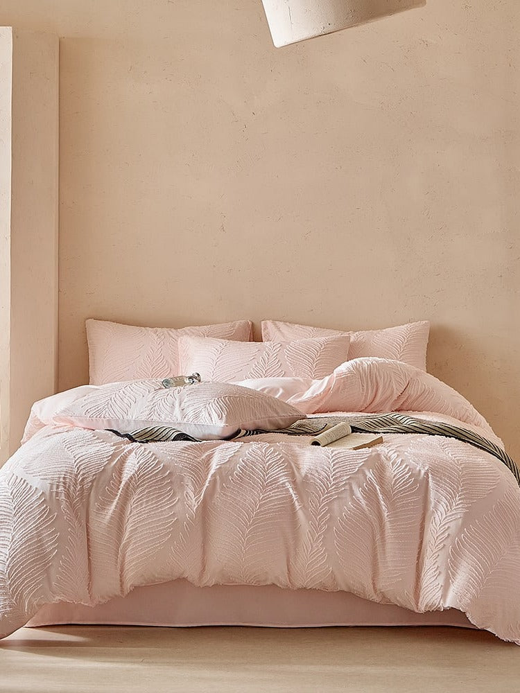 Leafwork Clip-Jacquard Bedding Set original reference image 54