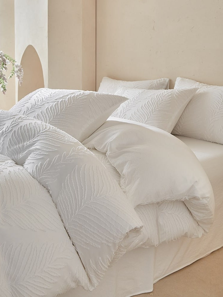 Leafwork Clip-Jacquard Bedding Set original reference image 55