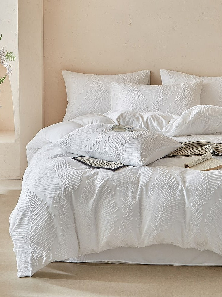 Leafwork Clip-Jacquard Bedding Set original reference image 57