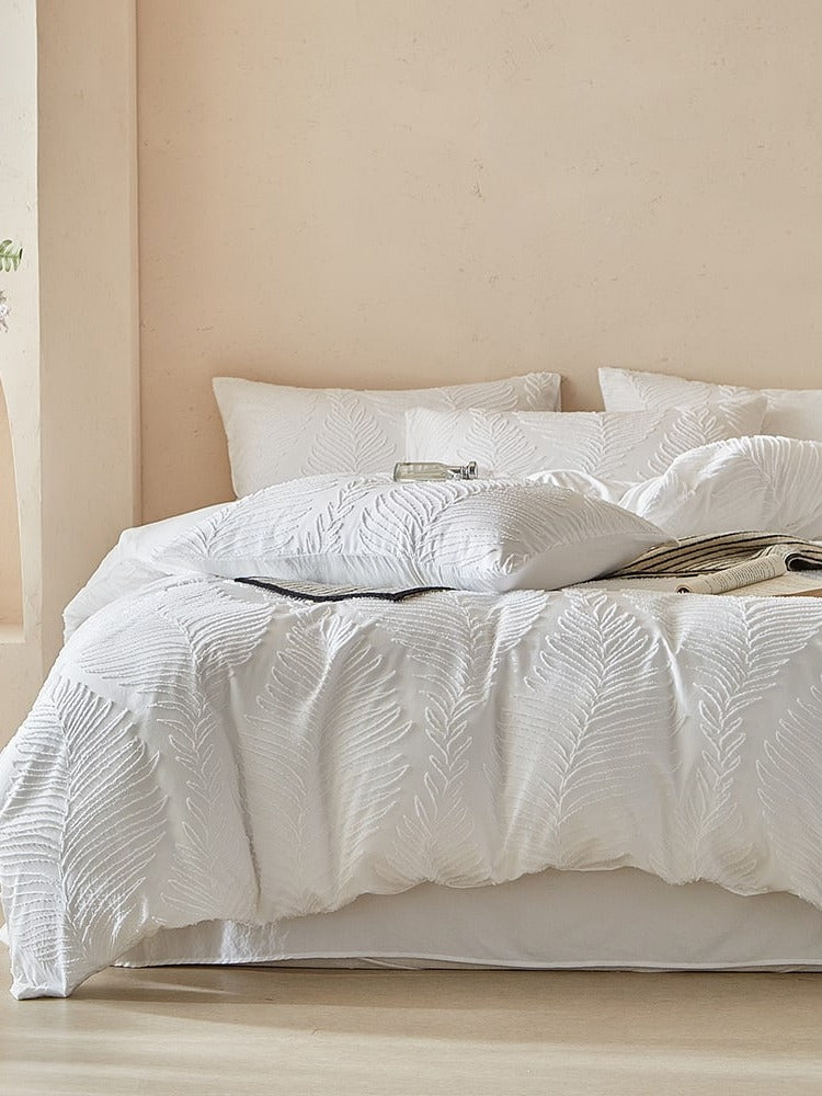 Leafwork Clip-Jacquard Bedding Set original reference image 58