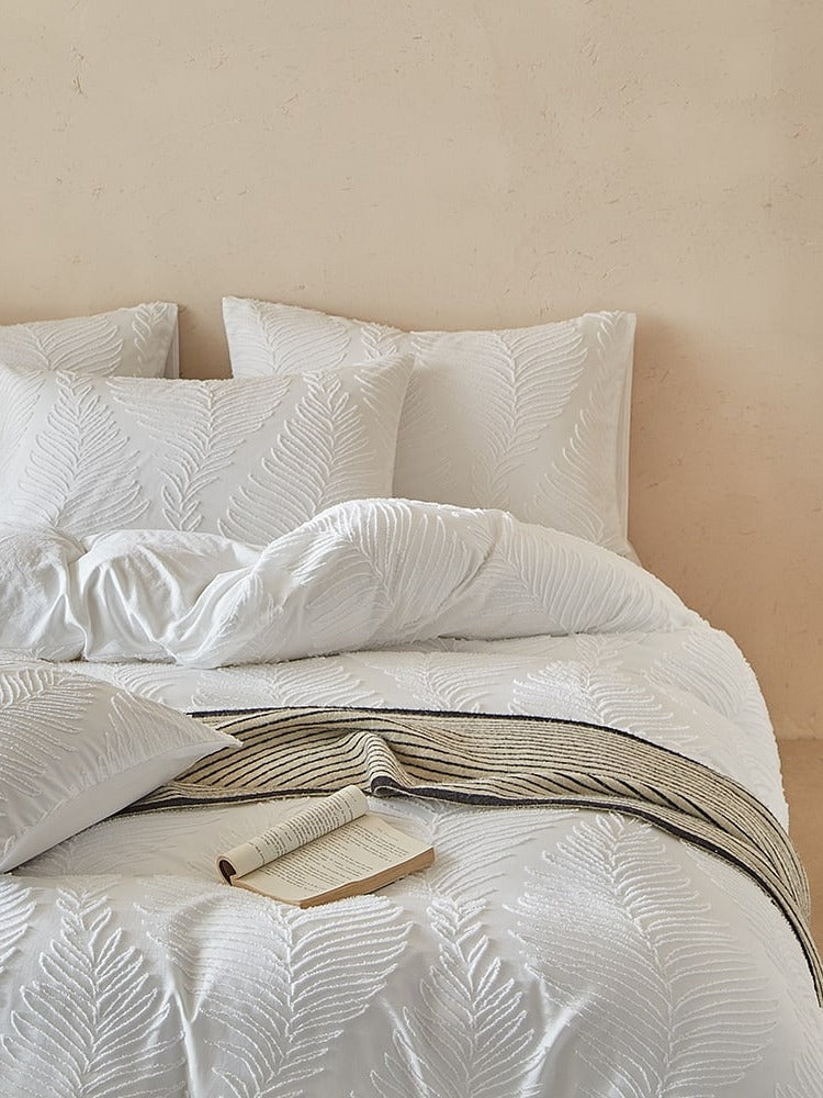 Leafwork Clip-Jacquard Bedding Set original reference image 59