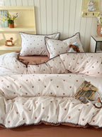 Meadow Embroidered Double-Gauze Duvet Cover Set original reference image 10