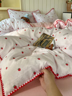 Meadow Embroidered Double-Gauze Duvet Cover Set original reference image 26