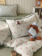 Meadow Embroidered Double-Gauze Duvet Cover Set original reference image 34