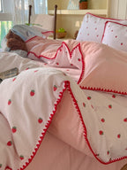 Meadow Embroidered Seersucker Clip-Jacquard Bedding Set original reference image 25