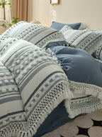 Pom Stripe Tassel Bedding Set original reference image 29