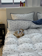 Puff Heart Seersucker Bedding Set original reference image 4