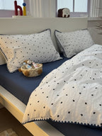 Puff Heart Seersucker Duvet Cover Set original reference image 2