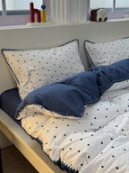 Puff Heart Seersucker Duvet Cover Set original reference image 7