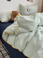 Quiet Piping Colorblock Bedding Set original reference image 30
