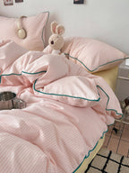 Quiet Piping Colorblock Bedding Set original reference image 43
