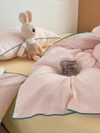 Quiet Piping Colorblock Bedding Set original reference image 46