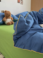 Quiet Piping Colorblock Bedding Set original reference image 50
