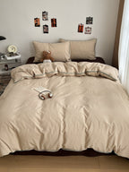 Quiet Piping Colorblock Duvet Cover Set original reference image 19
