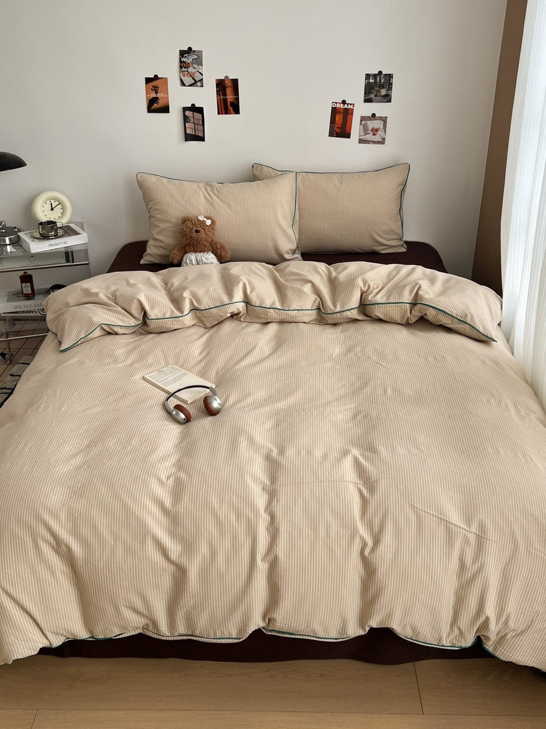 Quiet Piping Colorblock Duvet Cover Set original reference image 19