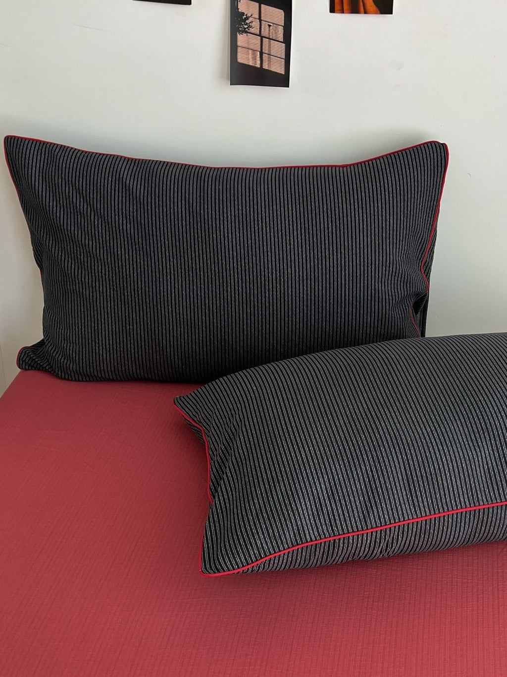 Quiet Piping Colorblock Duvet Cover Set original reference image 37