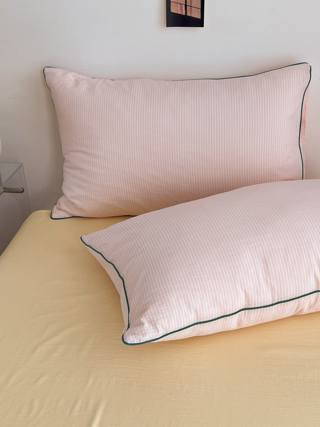 Quiet Piping Colorblock Duvet Cover Set original reference image 47
